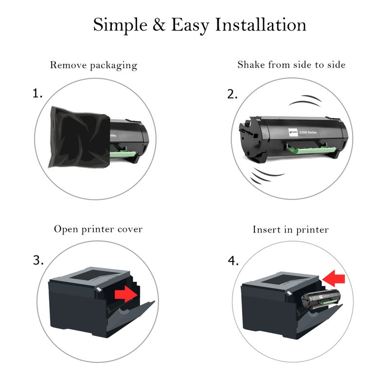 Cartlee Compatible Toner Cartridge Replacement for Dell B2360 B3460 B3465 B2360d B2360dn B3460dn B3465dn B3465dnf 2360 3460 3465 2360d 2360dn 3460dn 3465dn M11XH High Yield Laser Printer Toner - Image 5
